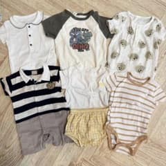 70cm 아기 옷 6 점 세트 babyGAP 유니클로 프티 마인 뚜껑