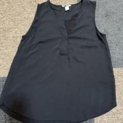H&M ノースリーブ ブラウス ブラックのサムネイル