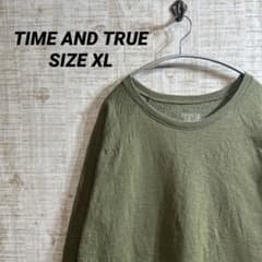 ス*ナ様 TIME AND TRUE オリーブグリーン トレーナー XLのサムネイル