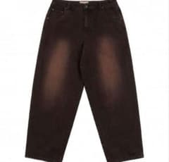 Dime ダークブラウン ワイドレッグデニム Dime ダークブラウン ワイドレッグデニム - メルカリ