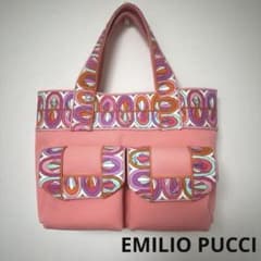 エミリオプッチ ハンドバッグ 総柄 ピンク EMILIO PUCCI バッグ 良品 EMILIO PUCCI エミリオプッチ トートバッグ ハンドバッグ - メルカリ