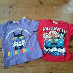 さゆらへさ様専用です！アンパンマン バイキンマン 赤 紫 Tシャツ90すのサムネイル