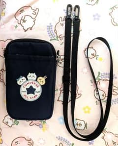コンバース×ちいかわ モバイルショルダー ネイビー シール付