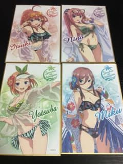 五等分の花嫁　色紙セットのサムネイル