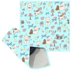 犬柄 マルチクロス 50cm×50cm 自着性のサムネイル