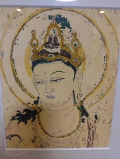 新品未使用　法隆寺　壁画観音様　絵　複製のサムネイル