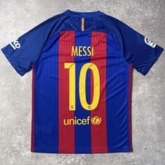 正規品16-17 NIKE Barcelona home Messi #10】 - メルカリ