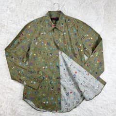 ✨極美品✨CABaN キャバン コットン ボタニカルシャツ Mサイズ 緑