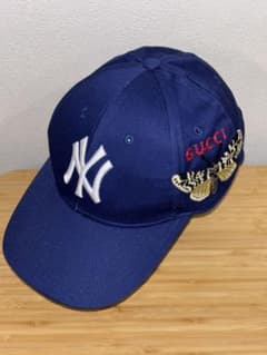 【 GUCCI 】NYヤンキース グッチ ベースボールキャップ 57-61cm GUCCI 】NYヤンキース グッチ ベースボールキャップ 57-61cm - メルカリ