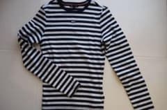 TOMMY JEANS ボーダー 長袖カットソー ネイビー Sのサムネイル