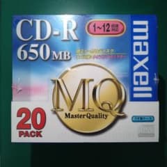 【未開封】maxell マクセル CD-R(日本製) 12倍速 20枚のサムネイル
