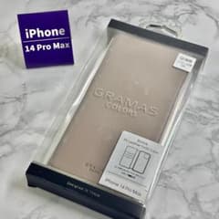 新品未開封 iPhone14ProMax 革 PUレザー 手帳ケース ベージュのサムネイル