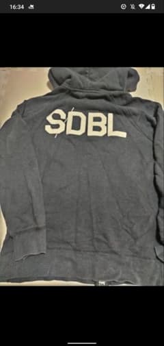 エスダブルSDBL ダブルジップパーカー　ステューシー　ループウィラー　黒のサムネイル