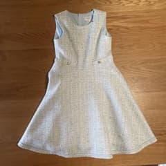 kate spade NEW YORK✳︎水色 ノースリーブドレス 150 - メルカリ