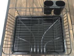 パールメタル　水切りラック(黒) ※本日限り送料込みで1,700円！のサムネイル