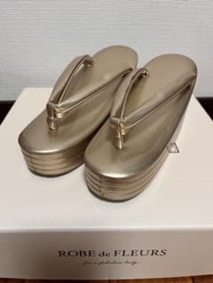 厚底草履　ゴールドのサムネイル