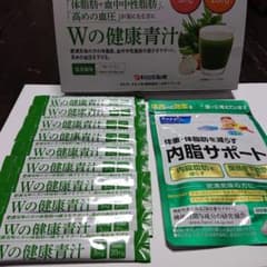 新日本製薬 生活習慣サポートWの健康青汁(10本)➕内脂サポート(7日分)setのサムネイル