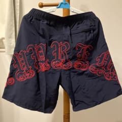 supreme Old English Nylon Short S ネイビー - メルカリ