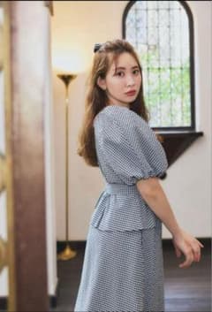 Herlipto Portofino Belted Check Dress S - メルカリ