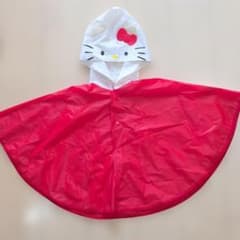 Hello Kitty ベビーレインポンチョ 赤のサムネイル