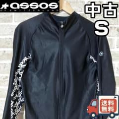 早い者勝ち✨】アソス メンズ 長袖 サイクルジャージ S ブラック系 黒