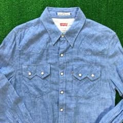 Levi's Long Sleeve Linen Shirt Size Sのサムネイル