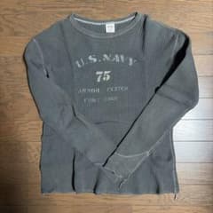 BARNS OUTFITTERS ワッフル長袖Tシャツ U.S.NAVYのサムネイル