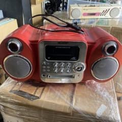 SHARP】MDコンポ CD ラジオ レトロ 赤 珍しい ヴィンテージ - メルカリ