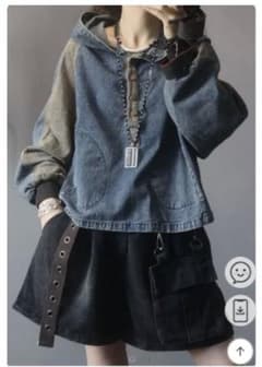 カジュアル フード付き プルオーバー ボのサムネイル