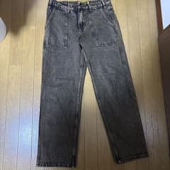 Butter Goods デニムパンツ ブラック ケミカルウォッシュ