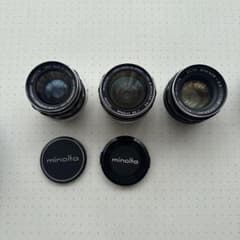 Minolta レンズセット ロッコール ミノルタ　単焦点 オールドレンズ Minolta レンズセット ロッコール ミノルタ 単焦点 オールドレンズ