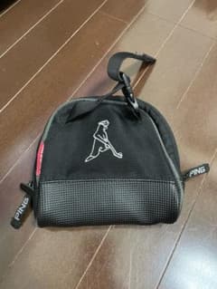 PING ゴルフ用ポーチ ブラック(サイズ16cm×16cm×6cm)のサムネイル