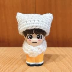 なにわ男子 指人形 ネコ耳ニット帽 帽子 ファーマフラー 白 - メルカリ