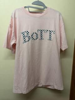 BoTT チェッカーフラッグロゴ Tシャツ ピンクのサムネイル