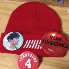 iKON 公式ニット帽・缶バッジSETのサムネイル