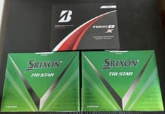 ゴルフボール[新品]3箱セットSrixon TRI-STAR&TourB Xのサムネイル