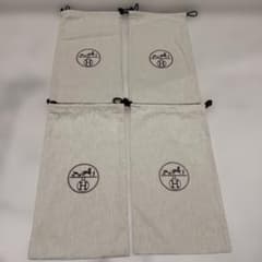 4枚セット】HERMES 靴袋巾着袋 保存袋 - メルカリ