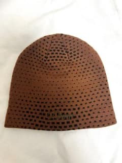 超激レアDime 網目模様 ニット帽 オレンジ Dime ビーニー オレンジ ピクセル柄 - メルカリ