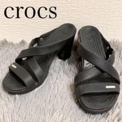 crocs クロックス 廃盤 サイプラス ヒールサンダル ミュール ブラック