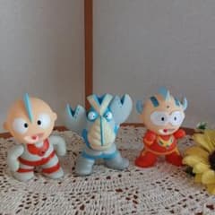 ウルトラマン&バルタン星人可愛いソフビ3個セット♡レトロ♡円谷プロ