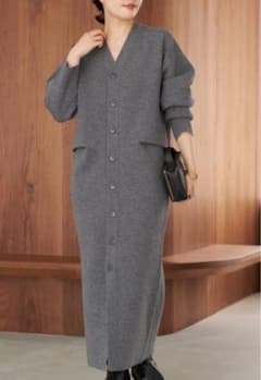 plage ニットガーディガン　ワンピース　36サイズ plage ニットガーディガン ワンピース 36サイズ - メルカリ