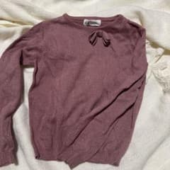 H&M パープル リボン付き 長袖カットソー 110/116のサムネイル