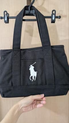 Polo Ralph Lauren キャンバストートバッグ ブラックのサムネイル