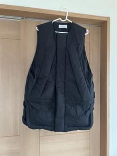 nagonstansナゴンスタンス PERTEXダウンノーカラーベスト M 黒色