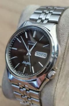 セイコー　SEIKO　シルバーウェーブ 　ブラウン　ガラス風防新品　電池新品 セイコー SEIKO シルバーウェーブ ブラウン ガラス風防新品 電池新品