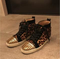 CHRISTIAN LOUBOUTIN レオパード柄 ハイカットスニーカーのサムネイル
