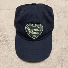 Human Made ハートロゴ キャップ ネイビー - メルカリ
