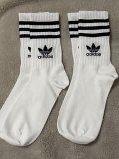 adidas ソックス ホワイト　2足　Mのサムネイル