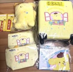 ポムポムプリン ぬいぐるみ＆キャリーケースセットのサムネイル
