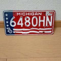 MICHIGAN州のナンバープレートのサムネイル